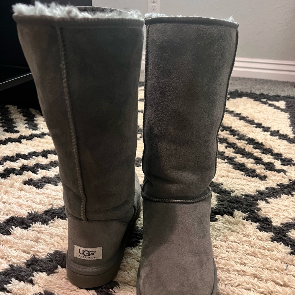 UGG Charcoal Suede Boots